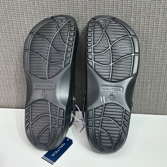 Nautica Mens River Edge Slip-On Clogs Size 12 Black - Picture 4 of 8